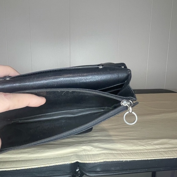 Loewe Authentic Vintage Leather Bifold Long Wallet on Removable Shoulder Strap - Picture 6 of 9